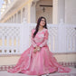 Fendy Silk Embroidered Anarkali Suit Set
