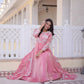 Fendy Silk Embroidered Anarkali Suit Set