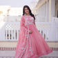 Fendy Silk Embroidered Anarkali Suit Set
