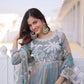 Fendy Silk Embroidered Anarkali Suit Set