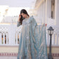 Fendy Silk Embroidered Anarkali Suit Set