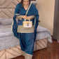 Fendy Silk Embroidered Farshi Pant Suit Set (Available in Teal & Wine)
