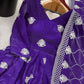 Fendy Silk Embroidered Gown with Palazzo & Dupatta – Fully Stitched