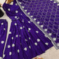 Fendy Silk Embroidered Gown with Palazzo & Dupatta – Fully Stitched