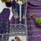 Fendy Silk Embroidered Kurti Sharara Set
