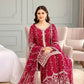 Fendy Silk Embroidered Kurti Sharara Set