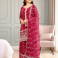 Fendy Silk Embroidered Kurti Sharara Set