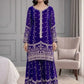 Fendy Silk Embroidered Kurti Sharara Set