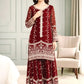 Fendy Silk Embroidered Kurti Sharara Set