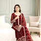 Fendy Silk Embroidered Kurti Sharara Set