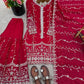 Fendy Silk Embroidered Kurti Sharara Set