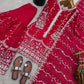 Fendy Silk Embroidered Kurti Sharara Set