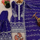 Fendy Silk Embroidered Kurti Sharara Set