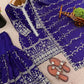 Fendy Silk Embroidered Kurti Sharara Set