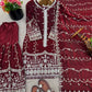 Fendy Silk Embroidered Kurti Sharara Set