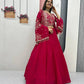 Festival Special Chinon Crop Top Lehenga with Jacket for Wedding and Party Wear