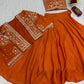 Festival Special Chinon Crop Top Lehenga with Jacket for Wedding and Party Wear