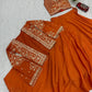 Festival Special Chinon Crop Top Lehenga with Jacket for Wedding and Party Wear