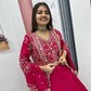 Festival Special Chinon Crop Top Lehenga with Jacket for Wedding and Party Wear