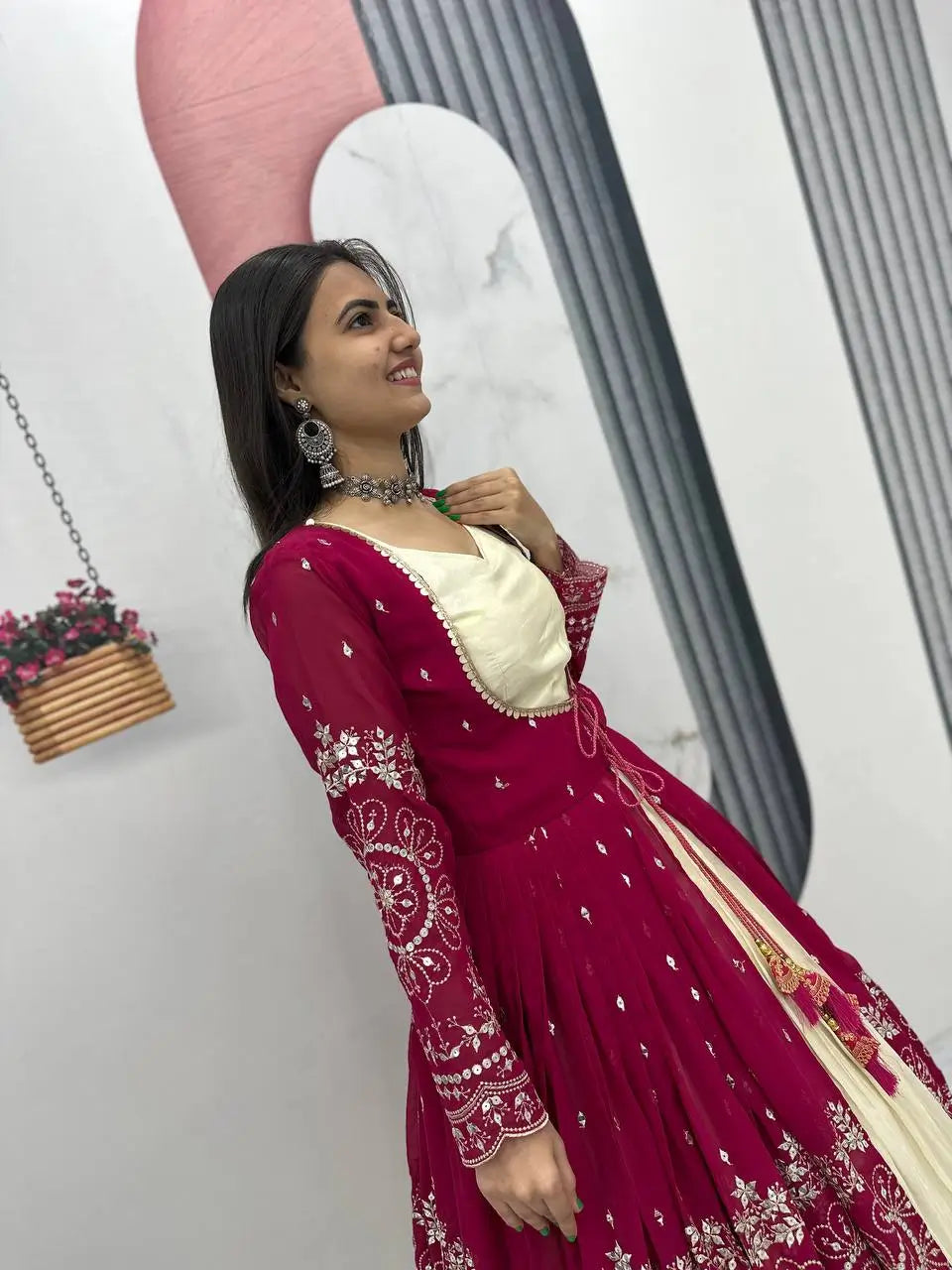 Festival Special Simar Cosmos Indo-Western Lehenga Set with Embroidered Shrug – Party & Wedding Wear