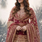 Festive Embroidered Crepe Farshi Suit Set for Wedding and Celebration Wear