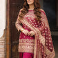 Festive Embroidered Crepe Farshi Suit Set for Wedding and Celebration Wear