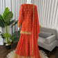 Festive Embroidered Georgette Sharara Suit Set
