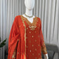 Festive Embroidered Georgette Sharara Suit Set