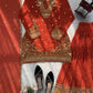 Festive Embroidered Georgette Sharara Suit Set
