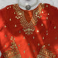 Festive Embroidered Georgette Sharara Suit Set