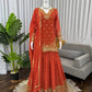 Festive Embroidered Georgette Sharara Suit Set