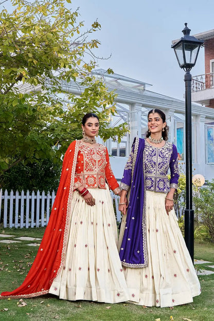 Festive Embroidered Lehenga Set for Wedding and Celebration Wear