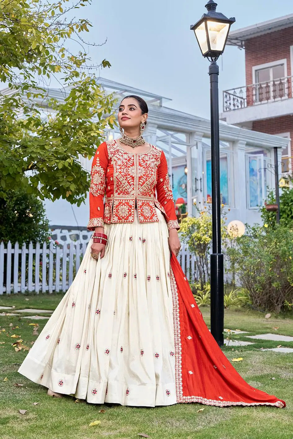 Festive Embroidered Lehenga Set for Wedding and Celebration Wear