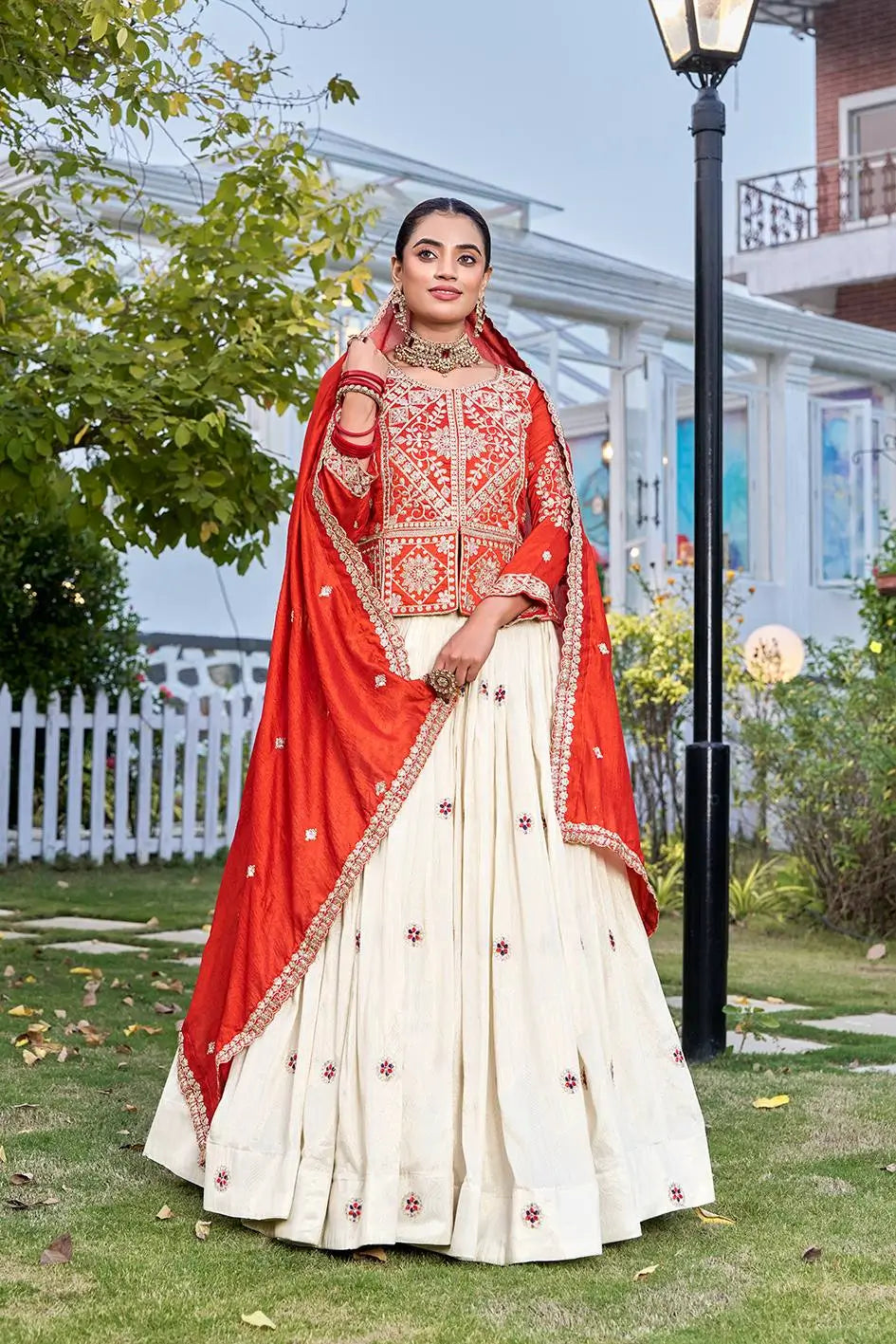 Festive Embroidered Lehenga Set for Wedding and Celebration Wear