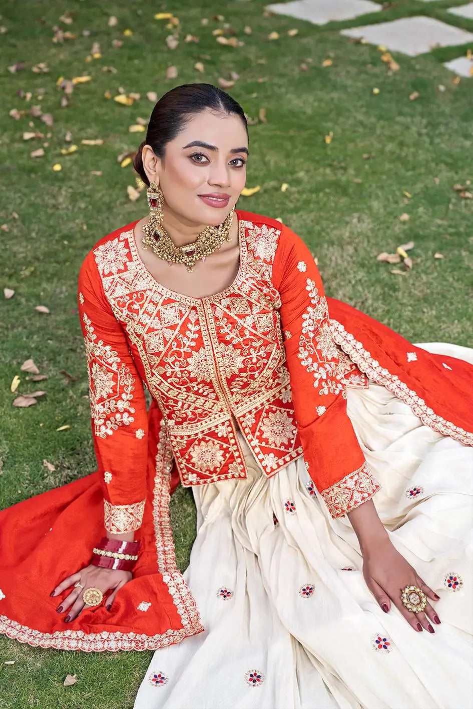 Festive Embroidered Lehenga Set for Wedding and Celebration Wear