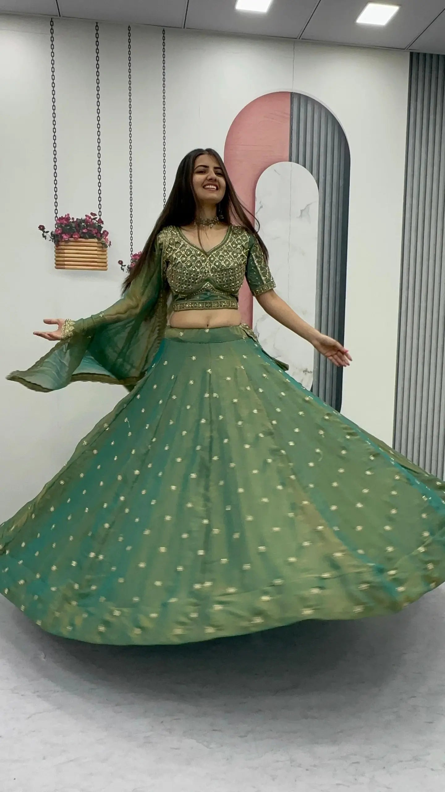 Festive Embroidered Lehenga Set with Dupatta for Wedding and Traditional Functions