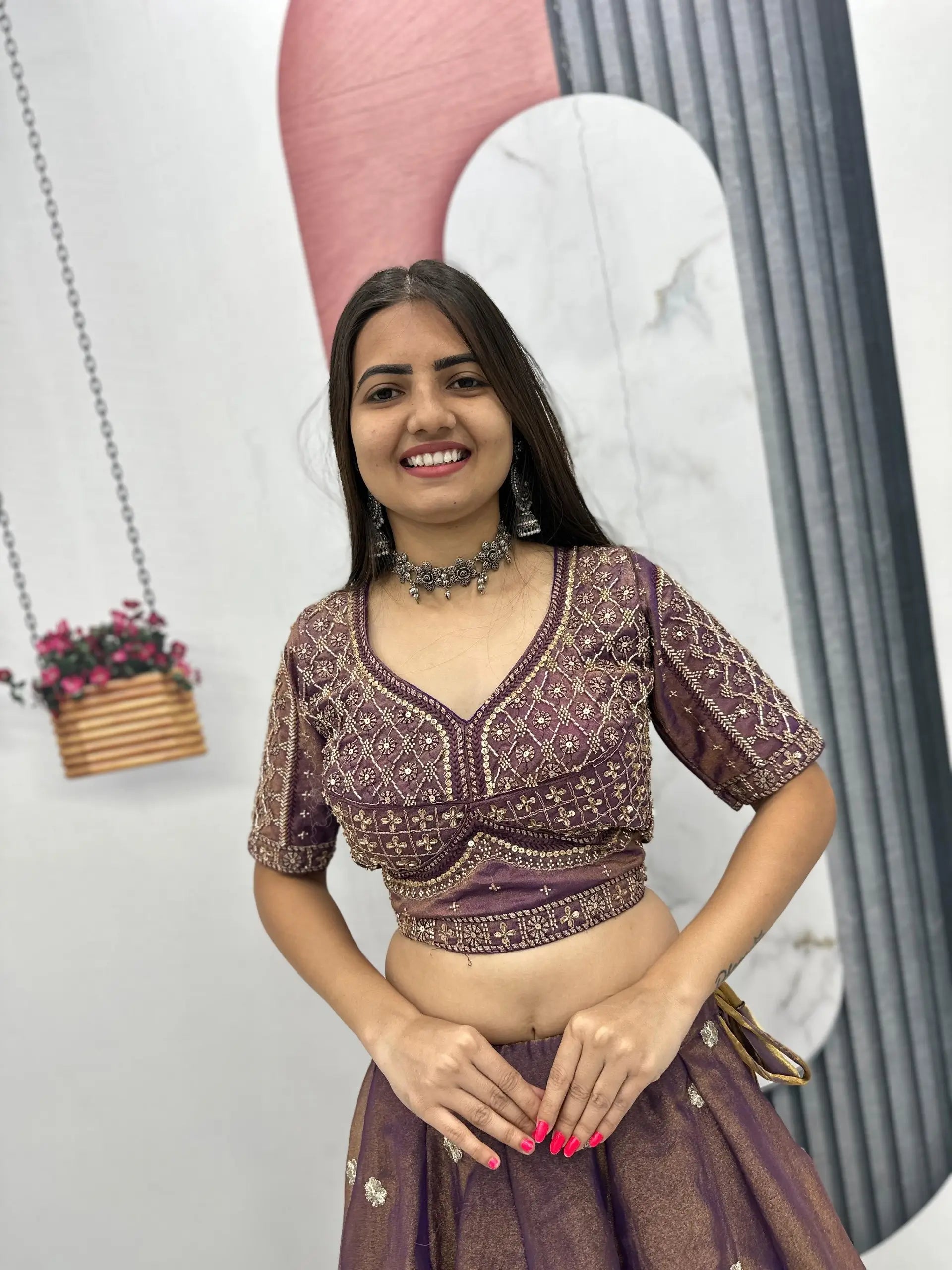 Festive Embroidered Lehenga Set with Dupatta for Wedding and Traditional Functions