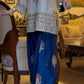 Festive Embroidered Silk Sharara Suit Set