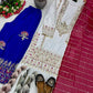 Festive Embroidered Silk Sharara Suit Set