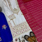 Festive Embroidered Silk Sharara Suit Set