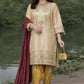 Festive Embroidered Silk Sharara Suit Set