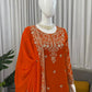 Festive Faux Georgette Plazzo Set for Wedding and Celebration Wear