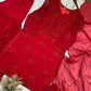 Festive Red Georgette Sharara Suit Set with Matching Thread Work and Dupatta