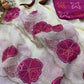 Floral Applique Sequin Saree