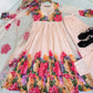 Floral Digital Print Georgette Anarkali Gown Set with Dupatta