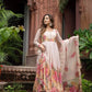 Floral Digital Print Georgette Anarkali Gown Set with Dupatta