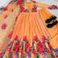 Floral Digital Print Georgette Anarkali Gown Set with Dupatta