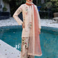Floral Digital Print Georgette Embroidered Suit with Farshi Plazzo & Dual Tone Dupatta
