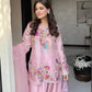 Floral Embroidered Crepe Silk Sharara Set