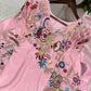 Floral Embroidered Crepe Silk Sharara Set